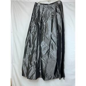 Versailles New York Women's Size 10 Gray Satin Long A Line Formal Skirt